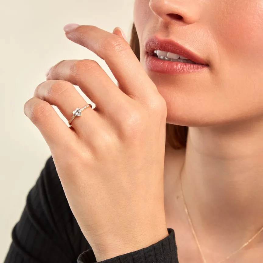 Bague Ciriaco Or Jaune Oxyde De Zirconium-Histoire d'Or Outlet