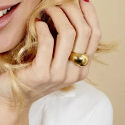 Histoire d'Or Bague Cleoria Acier Dore