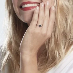 Histoire d'Or Bague Clothilde Or Blanc Topaze Et Oxyde De Zirconium