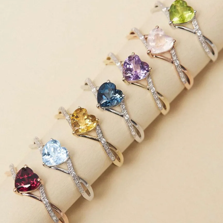 Bague Clothilde Or Jaune Citrine Et Oxyde-Histoire d'Or Discount