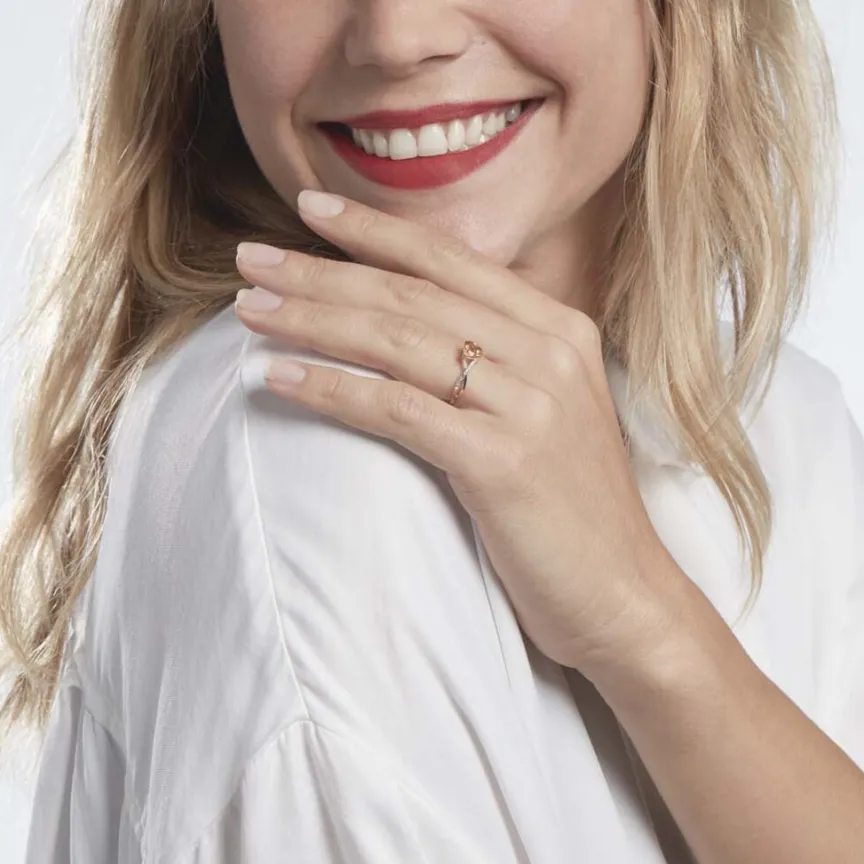 Bague Clothilde Or Jaune Citrine Et Oxyde-Histoire d'Or Discount