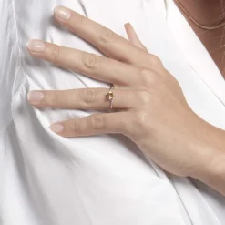 Bague Clothilde Or Jaune Citrine Et Oxyde-Histoire d'Or Discount