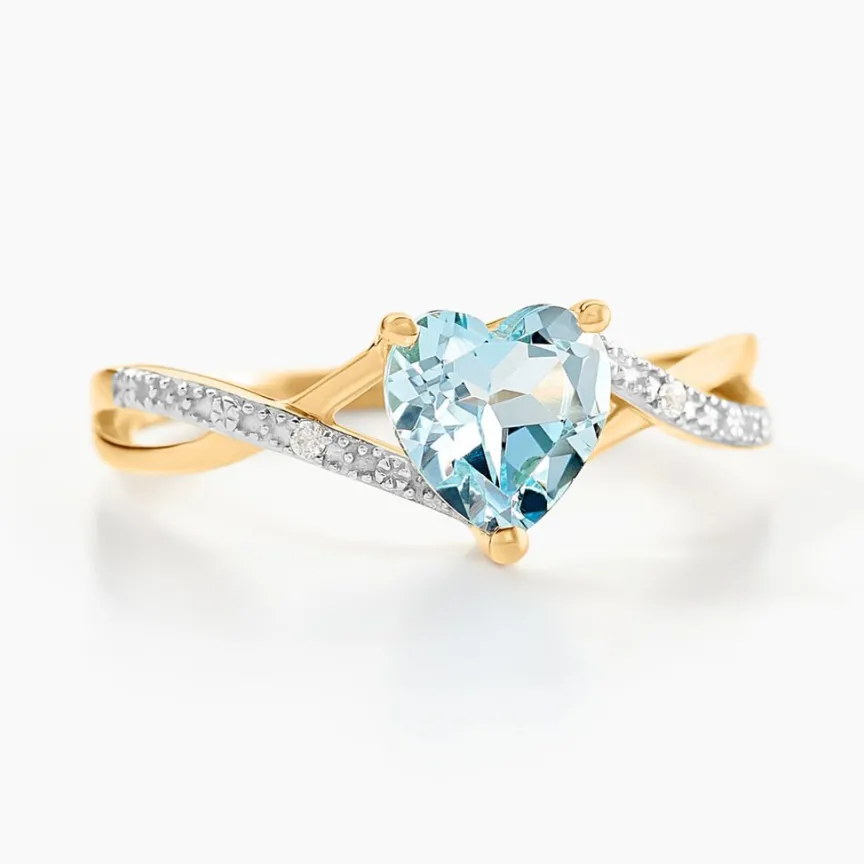 Bague Clothilde Or Jaune Topaze Oxyde De Zirconium-Histoire d'Or New