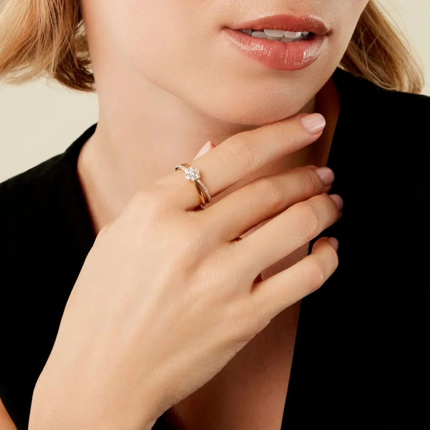 Bague Clytemnestra Or Jaune Diamant-Histoire d'Or Discount