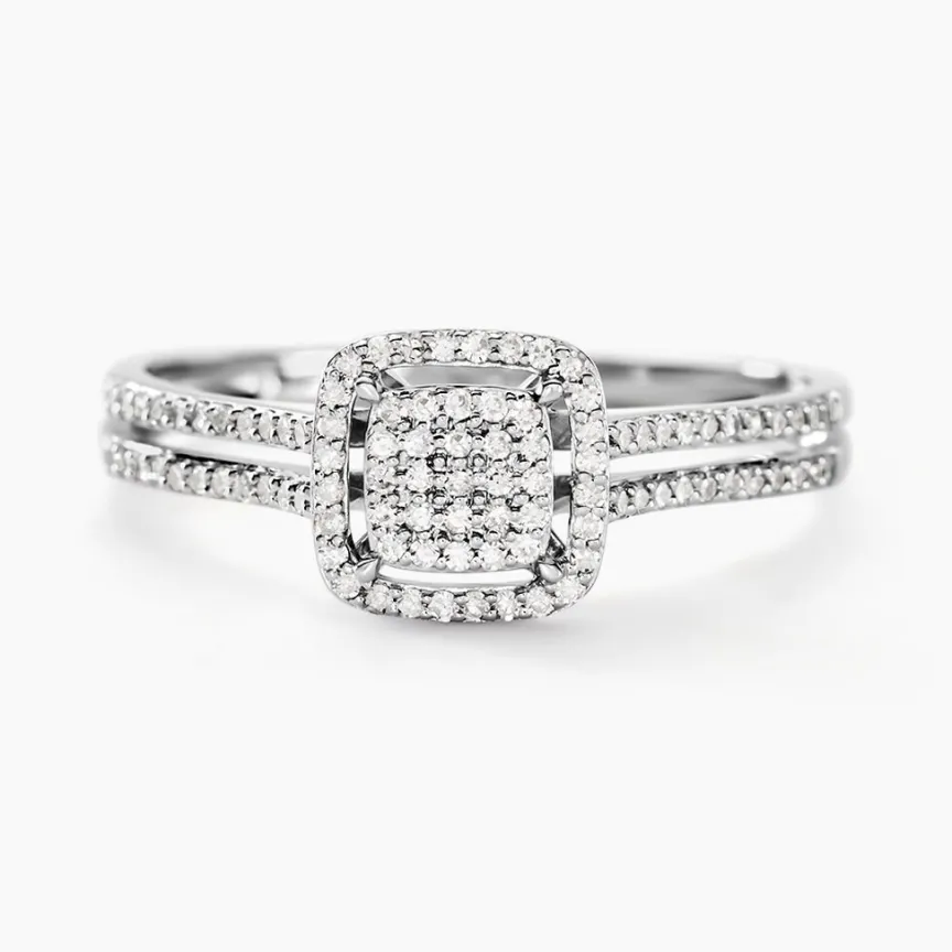 Bague Collection 1986 Or Blanc Diamant-Histoire d'Or New