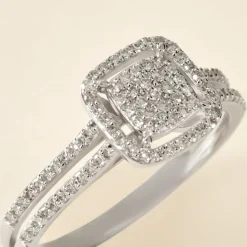 Bague Collection 1986 Or Blanc Diamant-Histoire d'Or New