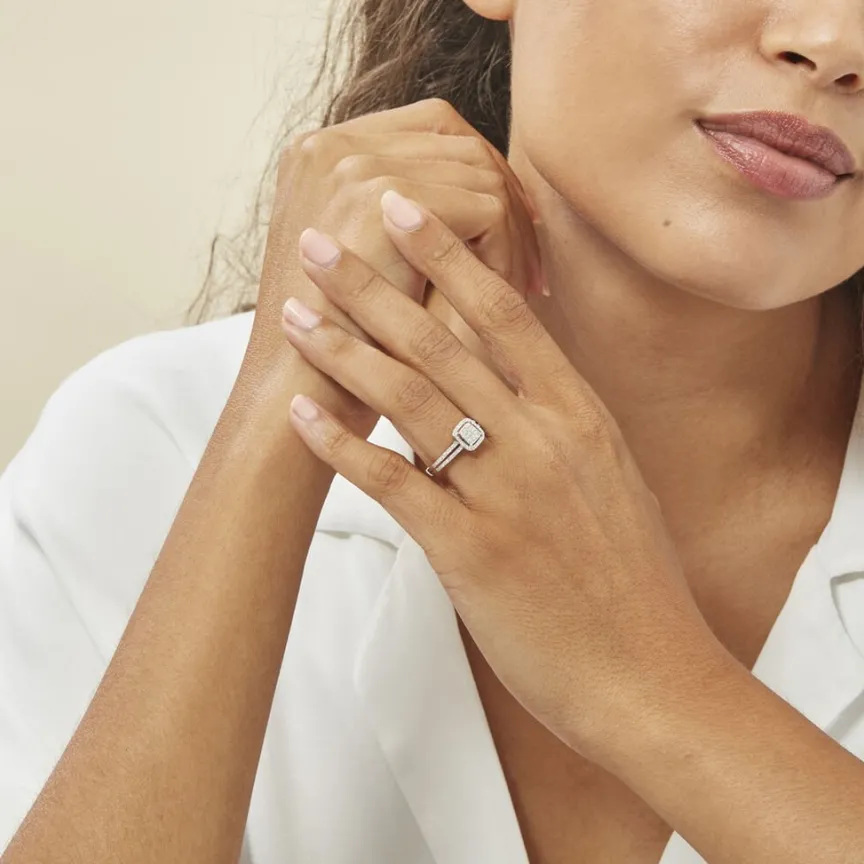 Bague Collection 1986 Or Blanc Diamant-Histoire d'Or New