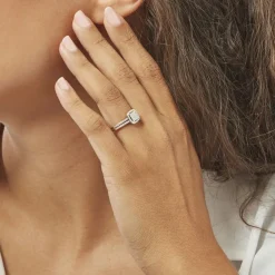 Bague Collection 1986 Or Blanc Diamant-Histoire d'Or New