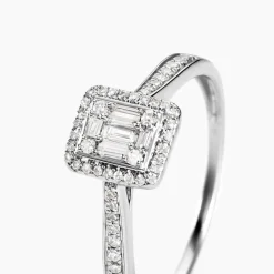 Bague Collection 1986 Or Blanc Diamant-Histoire d'Or Discount