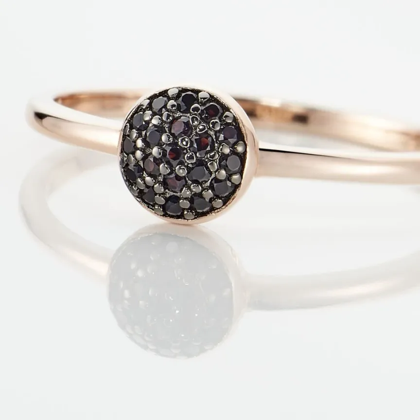 Bague Colline Argent Rose Oxyde De Zirconium-Histoire d'Or Clearance