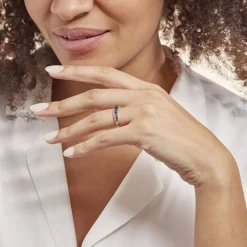 Histoire d'Or Bague Comete Et Diamant