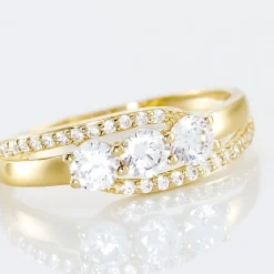 Histoire d'Or Bague Comete De Zirconium