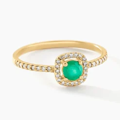 Histoire d'Or Bague Cosimo Or Jaune Emeraude Diamant