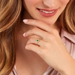 Histoire d'Or Bague Cosimo Or Jaune Emeraude Diamant