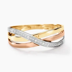 Bague Cramitia Or Tricolore Diamant-Histoire d'Or Discount