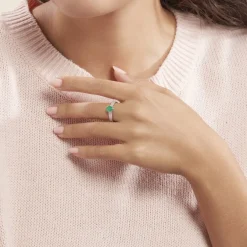 Histoire d'Or Bague Crista Et Diamant