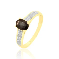 Bague Crista Or Jaune Quartz Et Diamant-Histoire d'Or Best