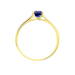 Bague Crista Or Jaune Saphir Et Diamant-Histoire d'Or New