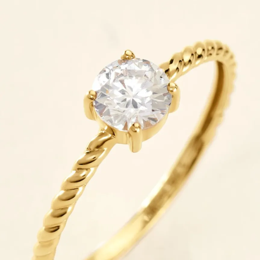 Bague Cymbeline Or Jaune Oxyde De Zirconium-Histoire d'Or Sale