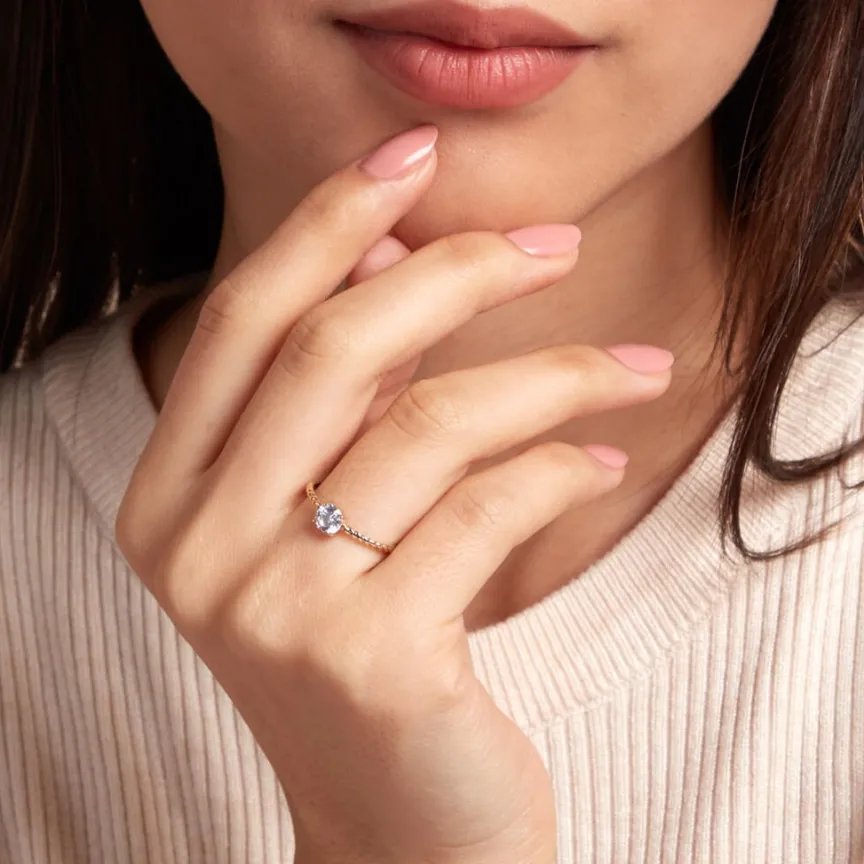 Bague Cymbeline Or Jaune Oxyde De Zirconium-Histoire d'Or Sale