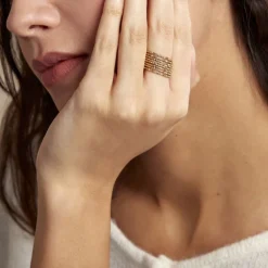 Bague Dion Acier Jaune-Histoire d'Or Sale