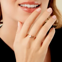 Bague Dipali Or Jaune Diamant Synthétique-Histoire d'Or Sale