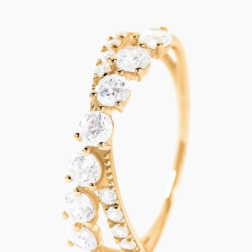 Bague Dorean Or Jaune Oxyde De Zirconium-Histoire d'Or Discount