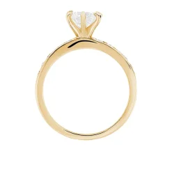 Histoire d'Or Bague Double Jeu De Zirconium