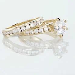 Histoire d'Or Bague Double Jeu De Zirconium