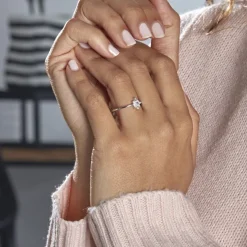 Bague Eclat Argent Blanc Oxyde De Zirconium-Histoire d'Or Online