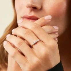 Bague Eclat D'Aurore Argent Blanc Oxyde De Zirconium-Histoire d'Or New