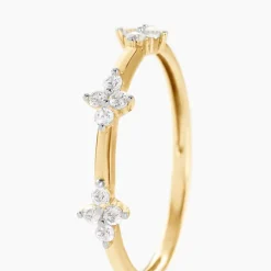 Bague Eclosion Precieuse Or Jaune Oxyde De Zirconium-Histoire d'Or Online