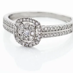 Bague Eleonoora Platine Blanc Diamant-Histoire d'Or Clearance