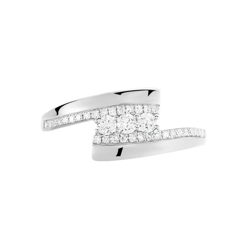 Bague Elorria Or Blanc Diamant-Histoire d'Or Sale