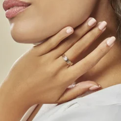 Bague Elsa Or Bicolore Diamant-Histoire d'Or Sale