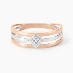 Bague Elsa Or Bicolore Diamant-Histoire d'Or Outlet