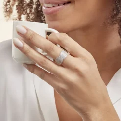 Histoire d'Or Bague Elyne Or Blanc Diamant