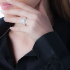 Bague Elyne Or Blanc Diamant-Histoire d'Or Discount