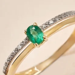 Bague Emeald Is The New Black Or Jaune Emeraude Diamant-Histoire d'Or Sale