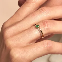 Bague Emeald Is The New Black Or Jaune Emeraude Diamant-Histoire d'Or Sale