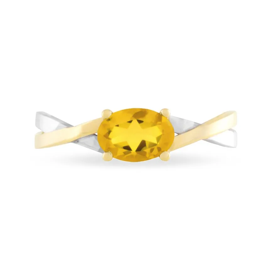 Bague Emeline Or Bicolore Citrine-Histoire d'Or Discount
