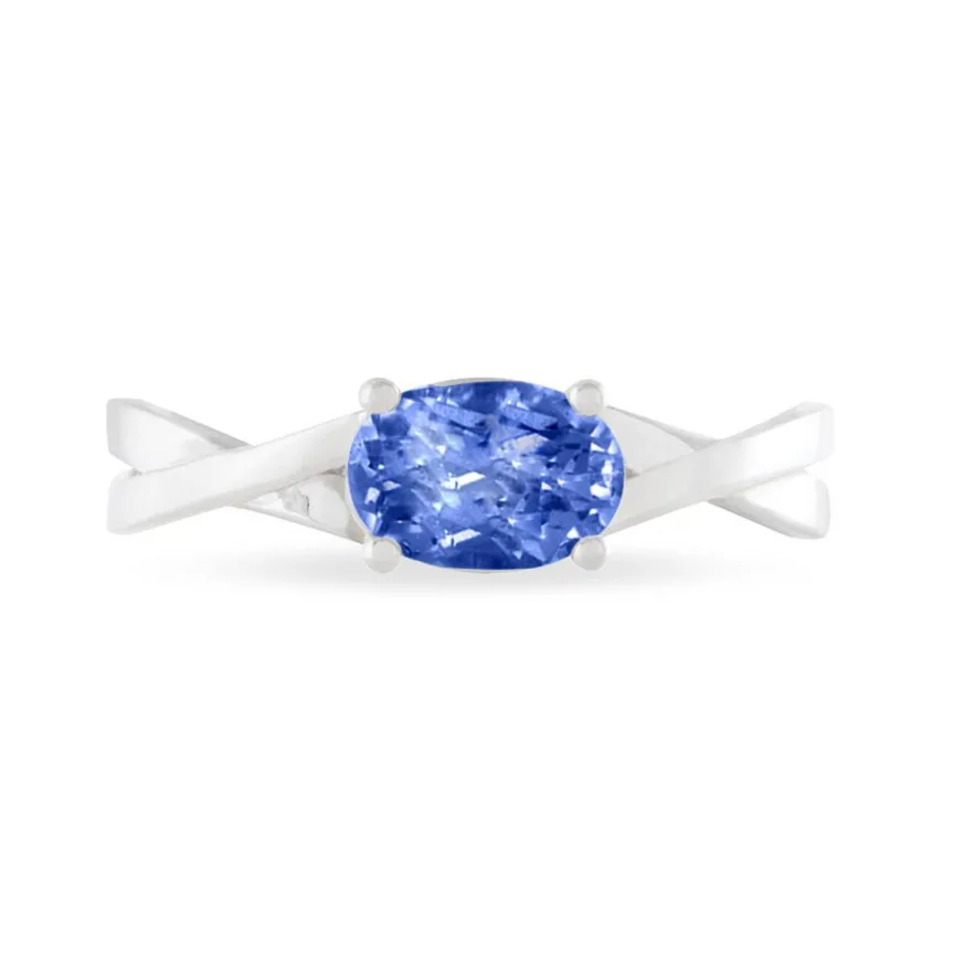 Bague Emeline Or Blanc Saphir-Histoire d'Or Sale