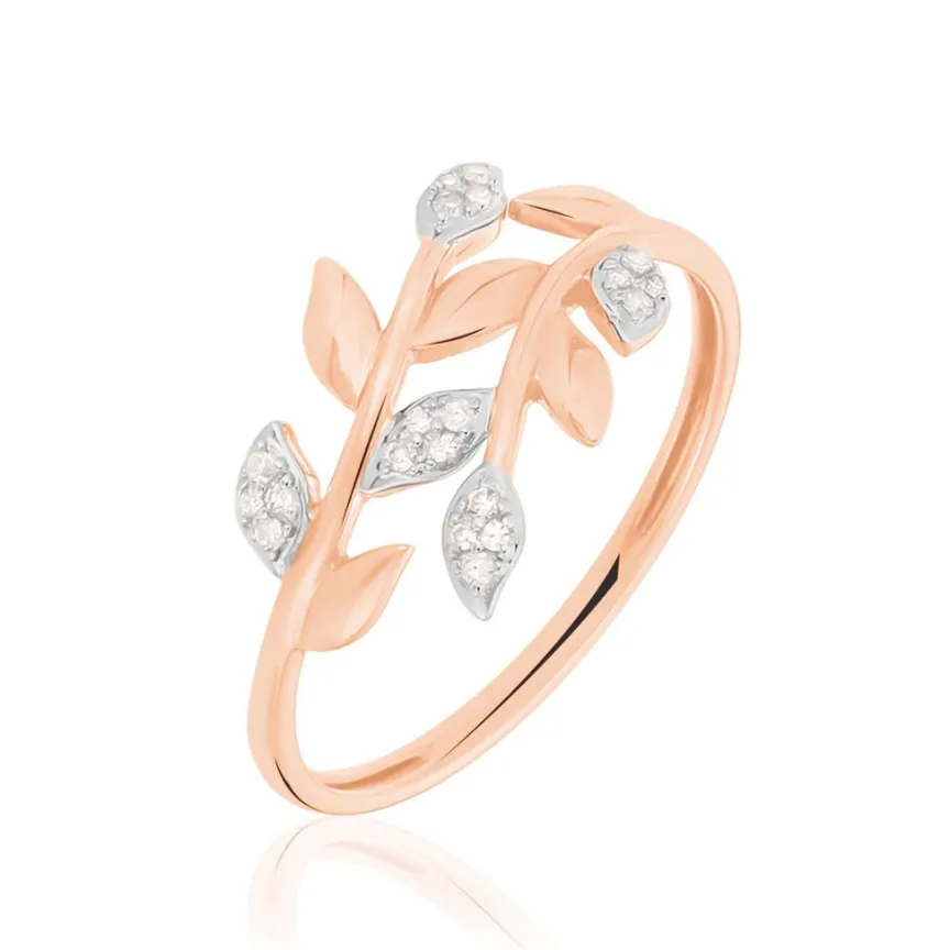 Bague Emelyne Or Rose Diamant-Histoire d'Or Discount