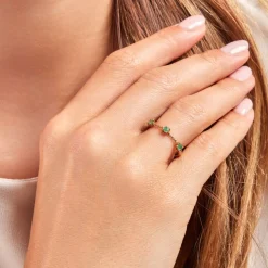 Bague Esmerald Rendez Vous Or Jaune Emeraude-Histoire d'Or Discount