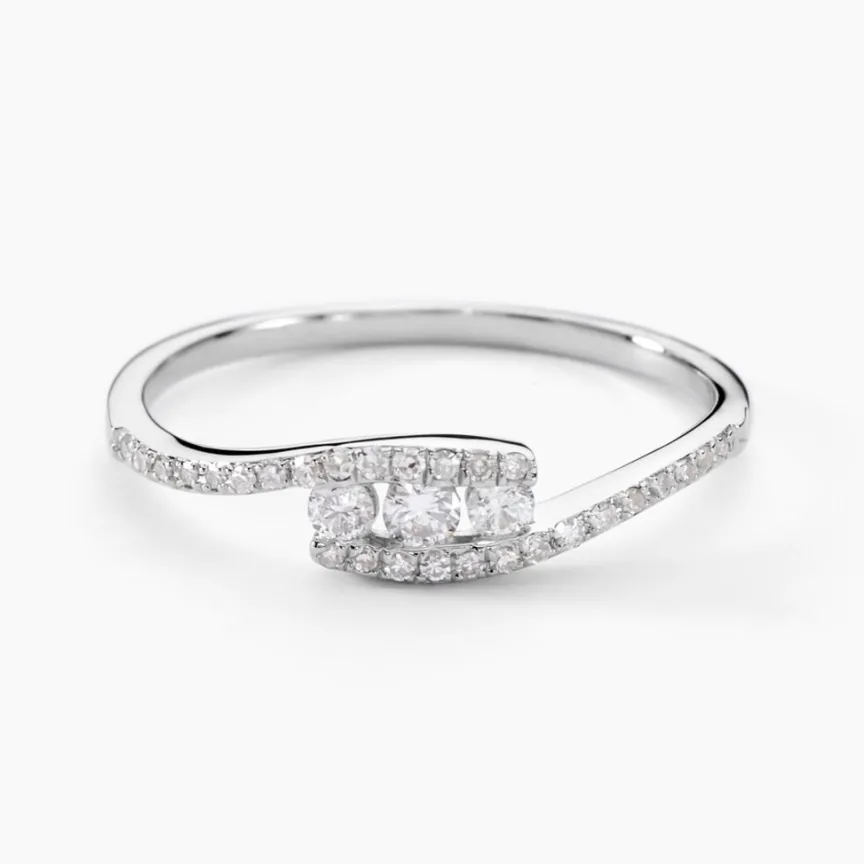 Bague Eternite Or Blanc Diamant-Histoire d'Or Best
