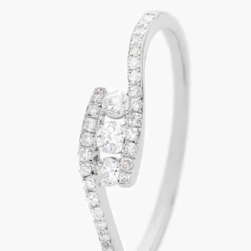 Bague Eternite Or Blanc Diamant-Histoire d'Or Best