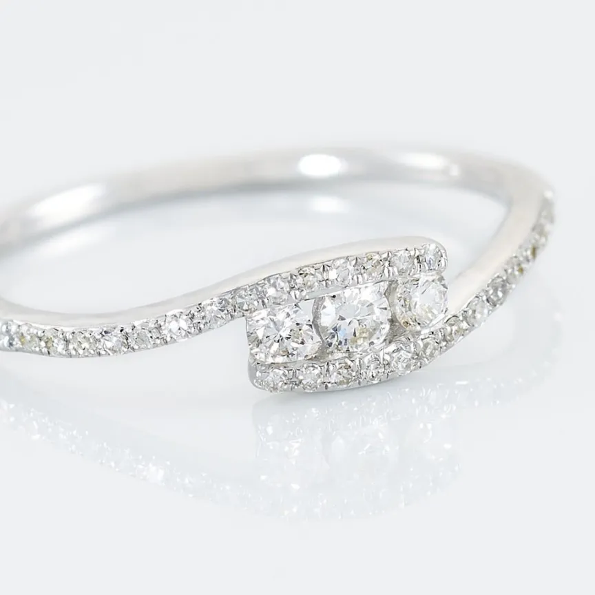 Bague Eternite Or Blanc Diamant-Histoire d'Or Best