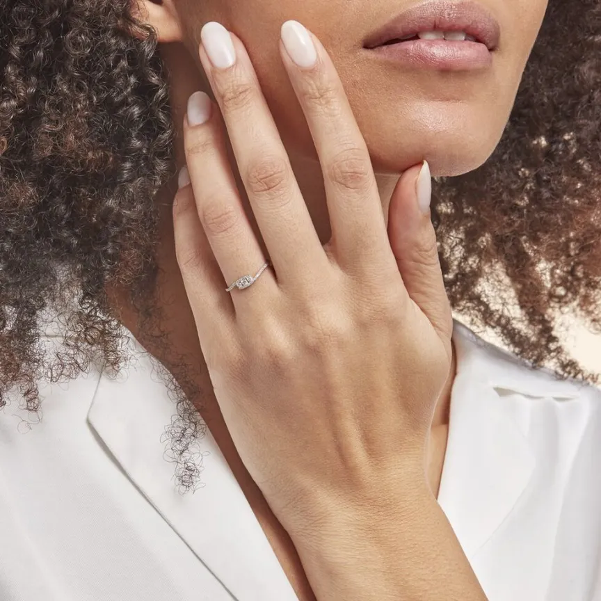 Bague Eternite Or Blanc Diamant-Histoire d'Or Best