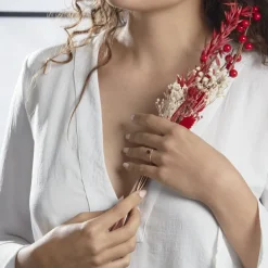 Bague Eva Or Rose Grenat Et Diamant-Histoire d'Or