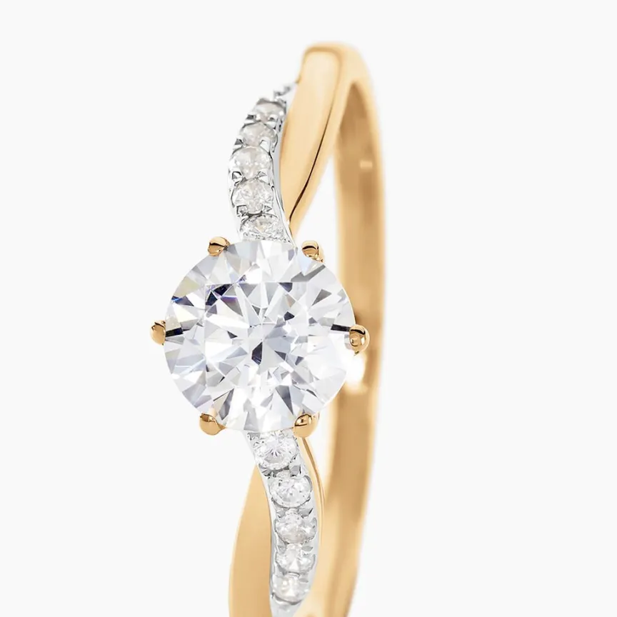 Bague Filipa Or Bicolore Oxyde De Zirconium-Histoire d'Or Outlet